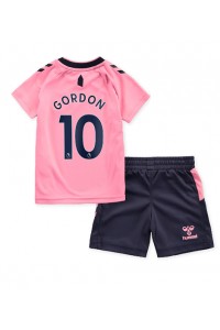 Everton Anthony Gordon #10 Babyklær Borte Fotballdrakt til barn 2022-23 Korte ermer (+ Korte bukser)